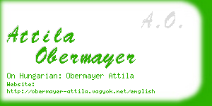 attila obermayer business card